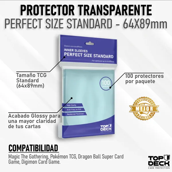 Protectores Interiores | TOPDECK Standard 64x89mm